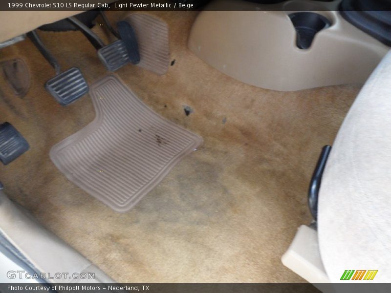 Light Pewter Metallic / Beige 1999 Chevrolet S10 LS Regular Cab
