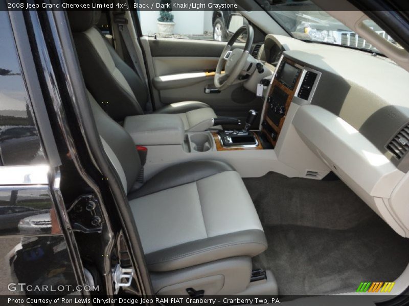 Black / Dark Khaki/Light Graystone 2008 Jeep Grand Cherokee Limited 4x4