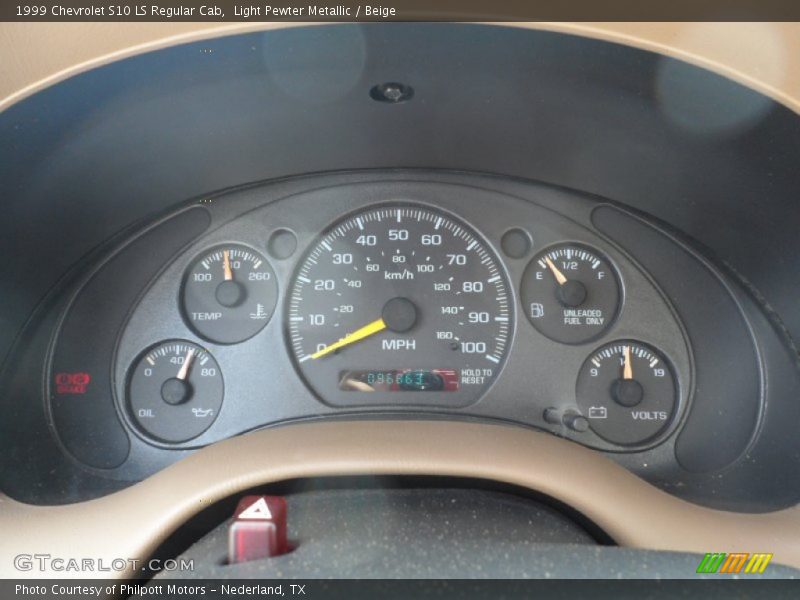  1999 S10 LS Regular Cab LS Regular Cab Gauges