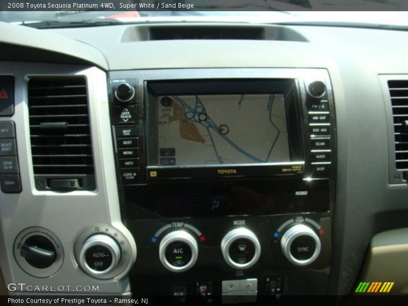Super White / Sand Beige 2008 Toyota Sequoia Platinum 4WD
