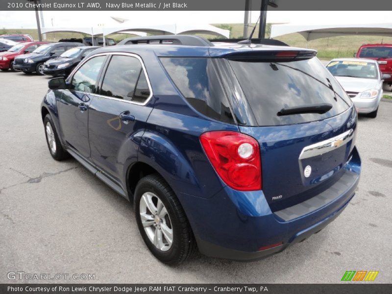Navy Blue Metallic / Jet Black 2010 Chevrolet Equinox LT AWD