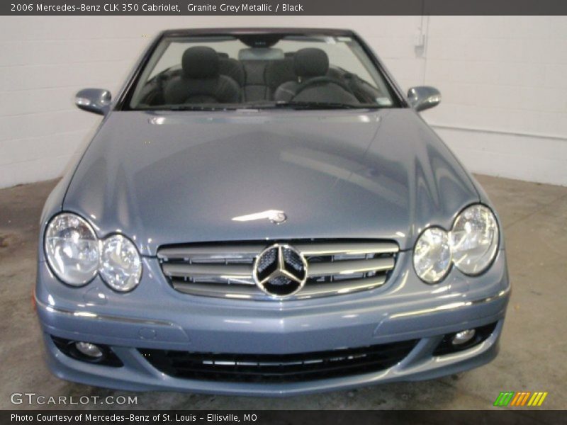 Granite Grey Metallic / Black 2006 Mercedes-Benz CLK 350 Cabriolet