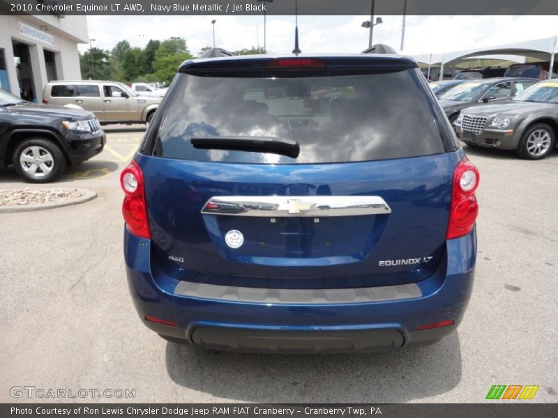 Navy Blue Metallic / Jet Black 2010 Chevrolet Equinox LT AWD