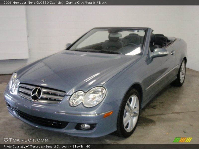 Granite Grey Metallic / Black 2006 Mercedes-Benz CLK 350 Cabriolet
