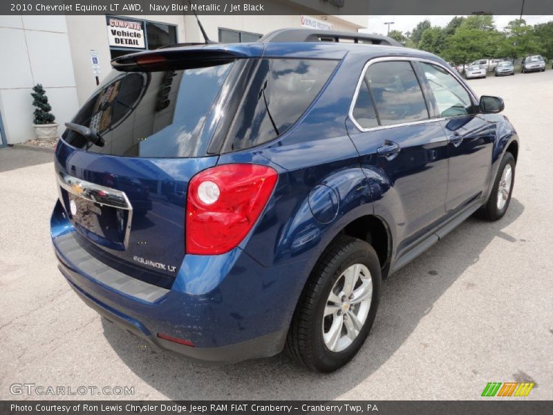 Navy Blue Metallic / Jet Black 2010 Chevrolet Equinox LT AWD