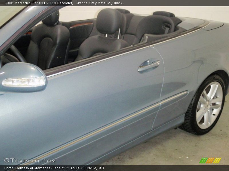 Granite Grey Metallic / Black 2006 Mercedes-Benz CLK 350 Cabriolet