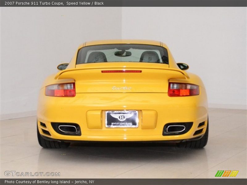 Speed Yellow / Black 2007 Porsche 911 Turbo Coupe