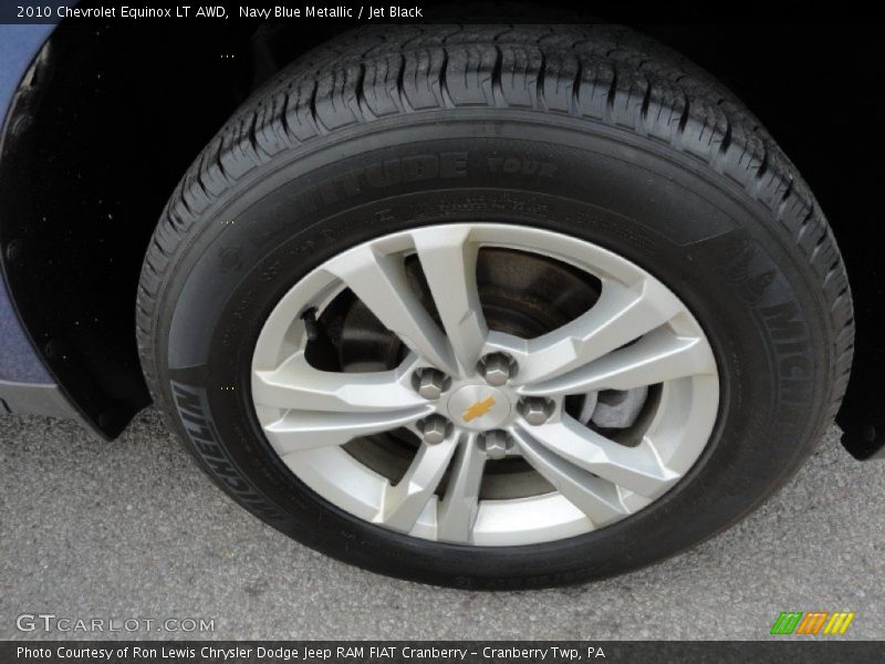 Navy Blue Metallic / Jet Black 2010 Chevrolet Equinox LT AWD