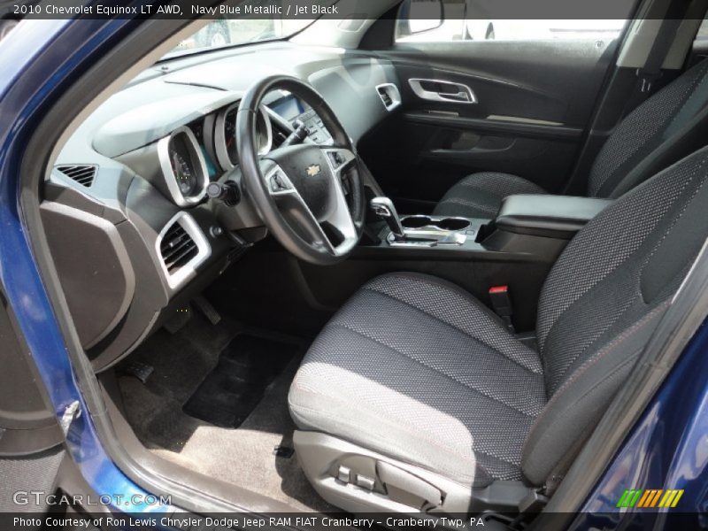 Navy Blue Metallic / Jet Black 2010 Chevrolet Equinox LT AWD