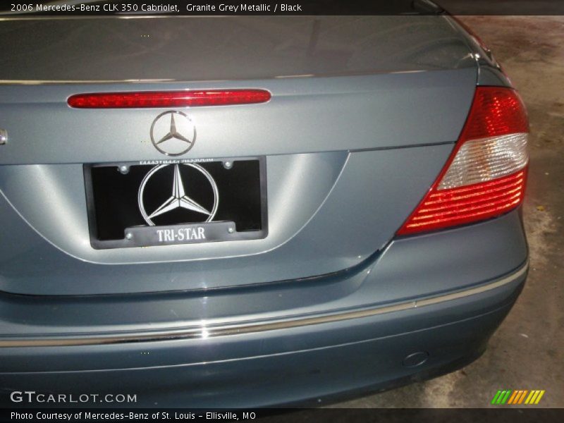 Granite Grey Metallic / Black 2006 Mercedes-Benz CLK 350 Cabriolet