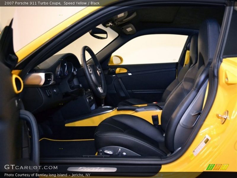 Speed Yellow / Black 2007 Porsche 911 Turbo Coupe