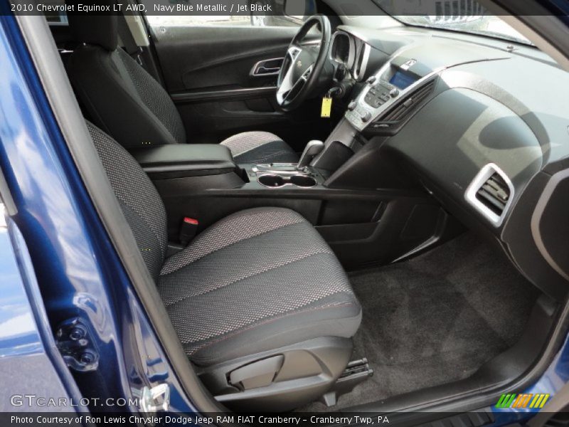 Navy Blue Metallic / Jet Black 2010 Chevrolet Equinox LT AWD