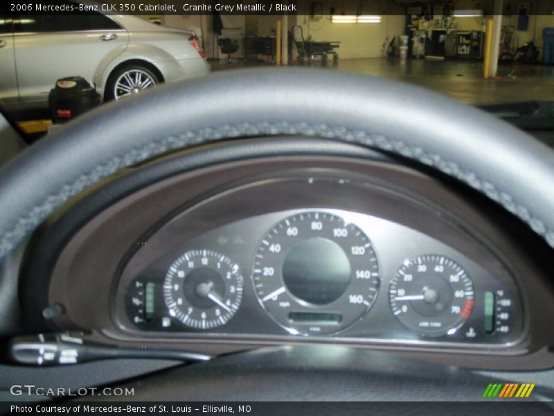 Granite Grey Metallic / Black 2006 Mercedes-Benz CLK 350 Cabriolet