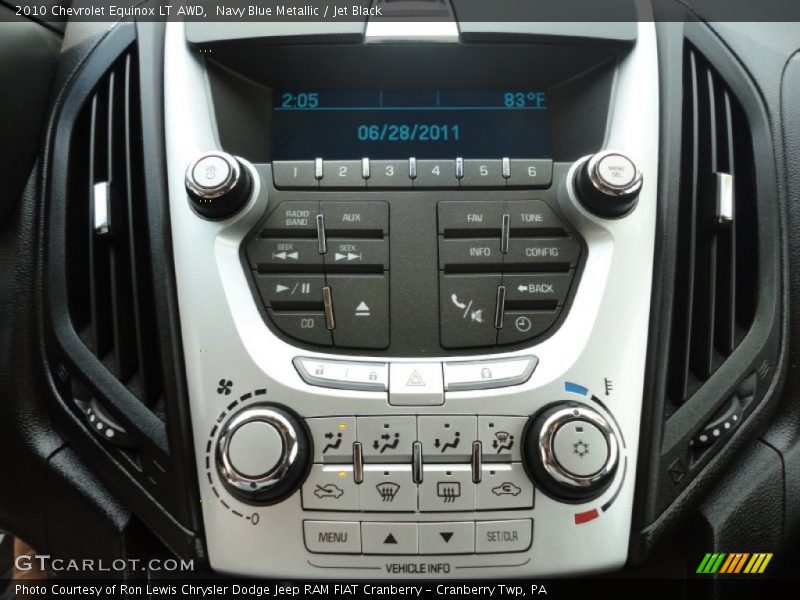 Navy Blue Metallic / Jet Black 2010 Chevrolet Equinox LT AWD