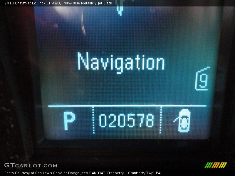 Navy Blue Metallic / Jet Black 2010 Chevrolet Equinox LT AWD