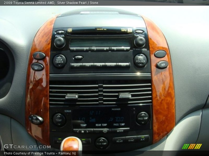 Silver Shadow Pearl / Stone 2009 Toyota Sienna Limited AWD
