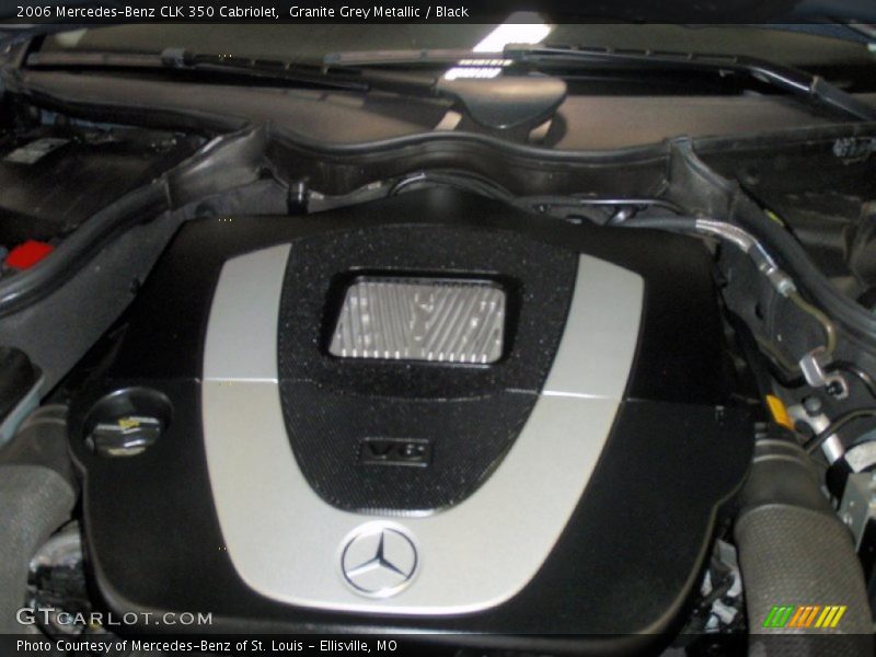 Granite Grey Metallic / Black 2006 Mercedes-Benz CLK 350 Cabriolet