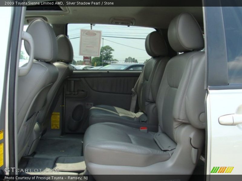 Silver Shadow Pearl / Stone 2009 Toyota Sienna Limited AWD
