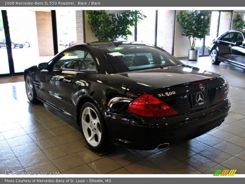 Black / Black 2008 Mercedes-Benz SL 550 Roadster