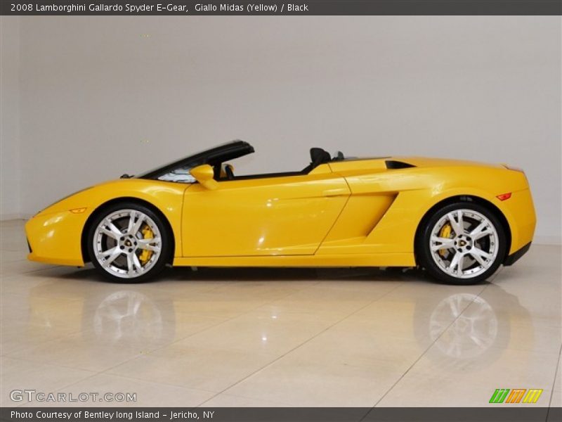 Giallo Midas (Yellow) / Black 2008 Lamborghini Gallardo Spyder E-Gear