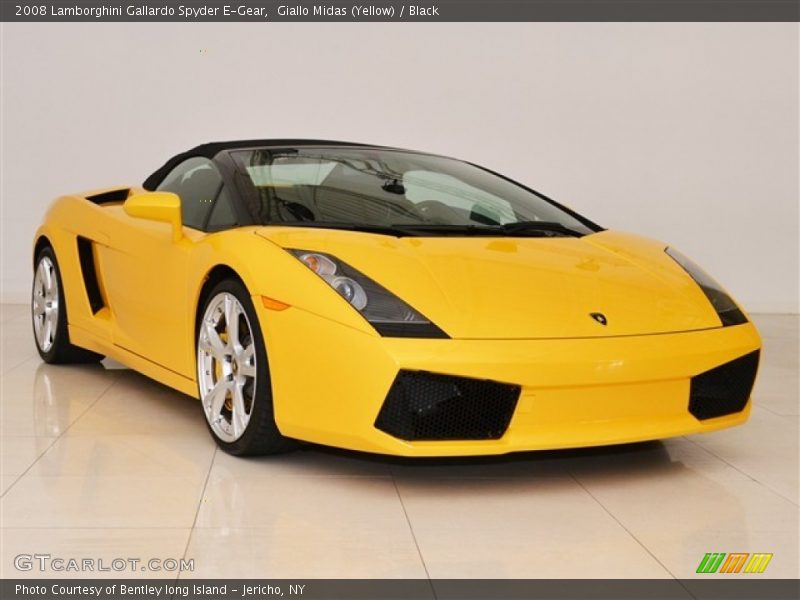 Giallo Midas (Yellow) / Black 2008 Lamborghini Gallardo Spyder E-Gear