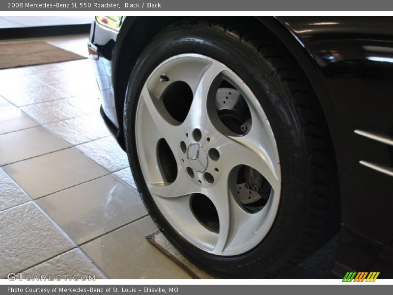Black / Black 2008 Mercedes-Benz SL 550 Roadster