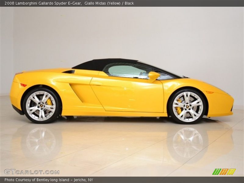 Giallo Midas (Yellow) / Black 2008 Lamborghini Gallardo Spyder E-Gear