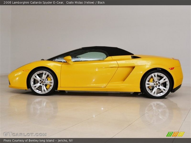 Giallo Midas (Yellow) / Black 2008 Lamborghini Gallardo Spyder E-Gear