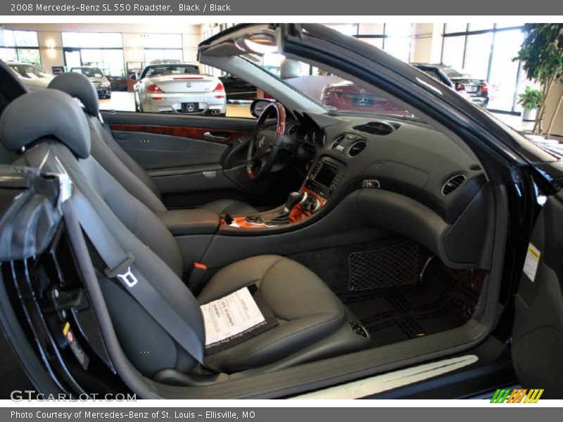 Black / Black 2008 Mercedes-Benz SL 550 Roadster