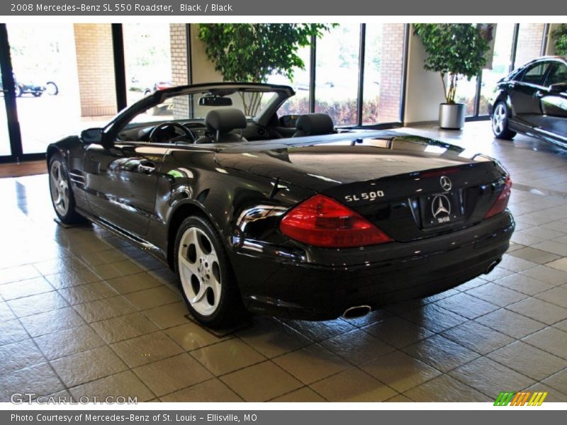 Black / Black 2008 Mercedes-Benz SL 550 Roadster