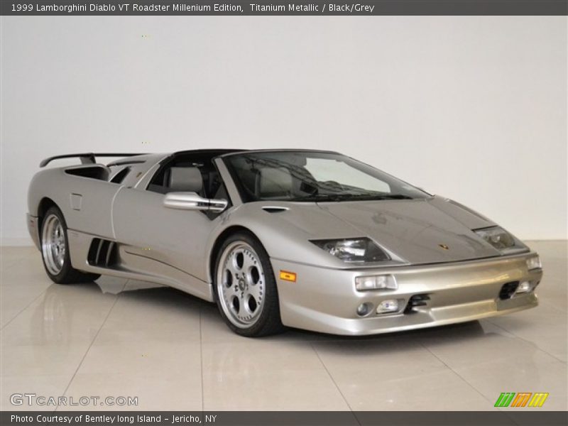 Titanium Metallic / Black/Grey 1999 Lamborghini Diablo VT Roadster Millenium Edition