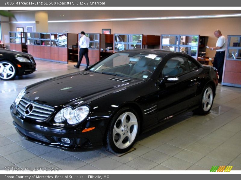 Black / Charcoal 2005 Mercedes-Benz SL 500 Roadster