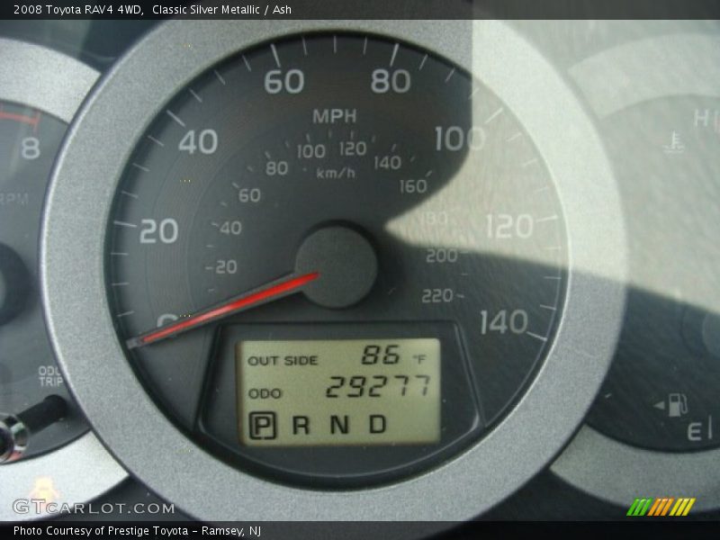 Classic Silver Metallic / Ash 2008 Toyota RAV4 4WD