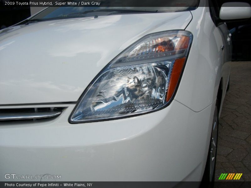 Super White / Dark Gray 2009 Toyota Prius Hybrid