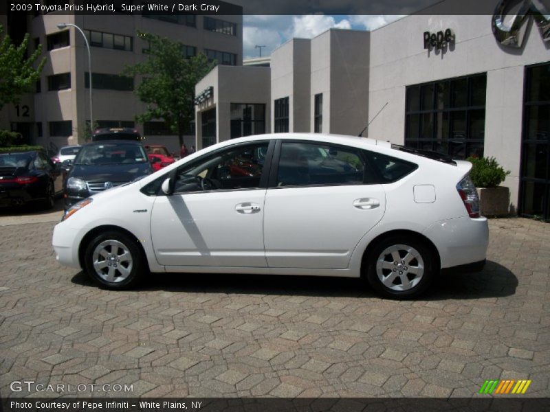 Super White / Dark Gray 2009 Toyota Prius Hybrid