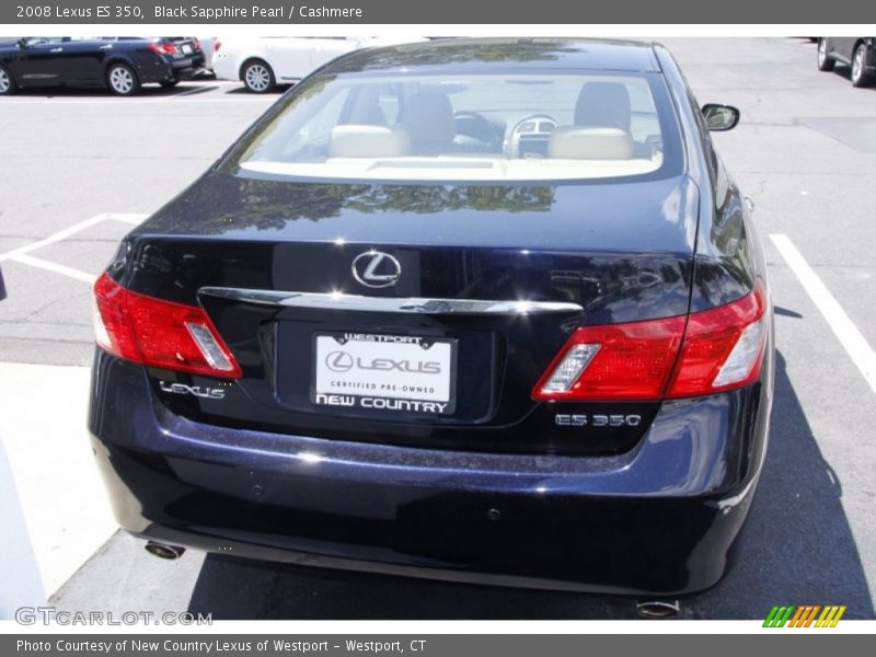 Black Sapphire Pearl / Cashmere 2008 Lexus ES 350