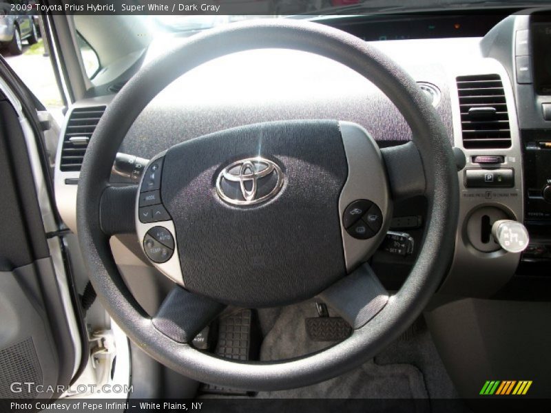 Super White / Dark Gray 2009 Toyota Prius Hybrid