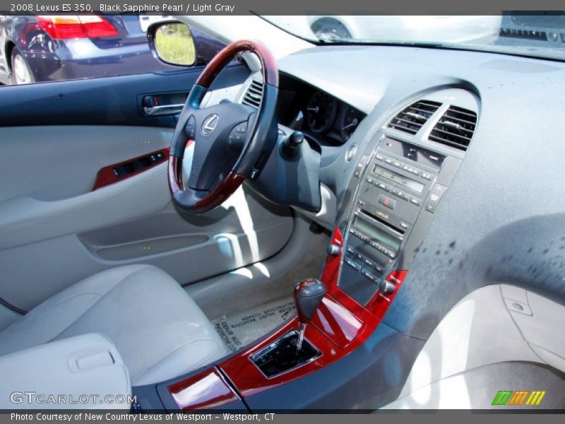 Black Sapphire Pearl / Light Gray 2008 Lexus ES 350