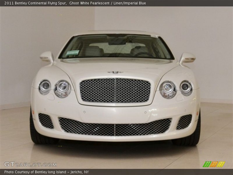 Ghost White Pearlescent / Linen/Imperial Blue 2011 Bentley Continental Flying Spur