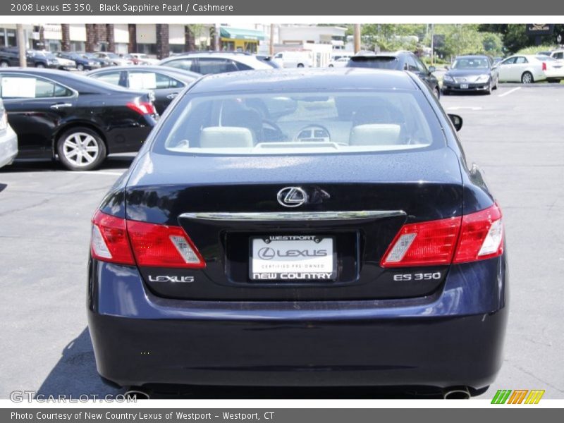 Black Sapphire Pearl / Cashmere 2008 Lexus ES 350