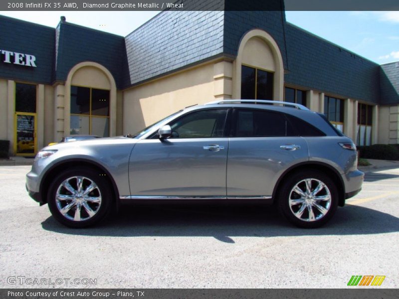 Diamond Graphite Metallic / Wheat 2008 Infiniti FX 35 AWD