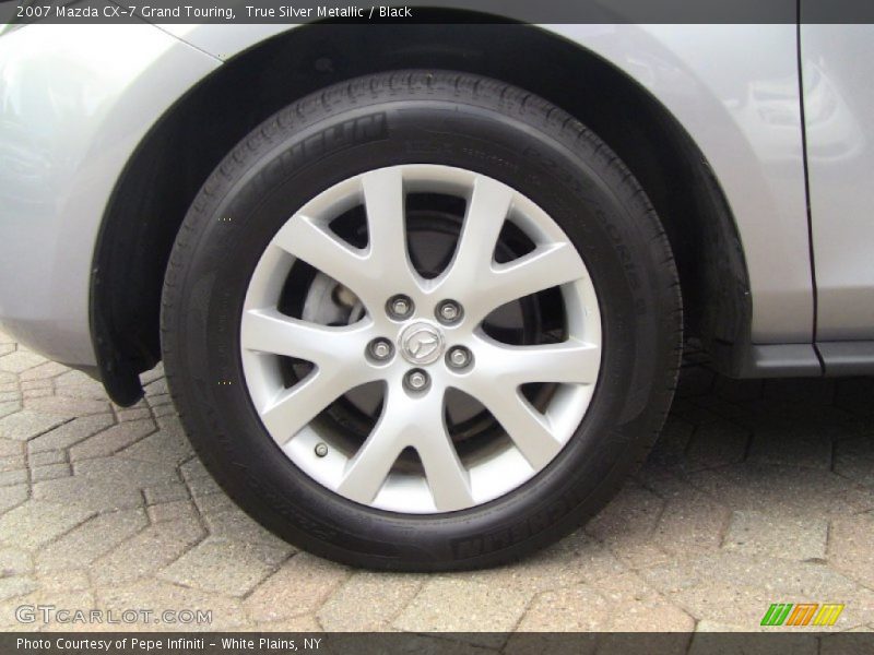 True Silver Metallic / Black 2007 Mazda CX-7 Grand Touring