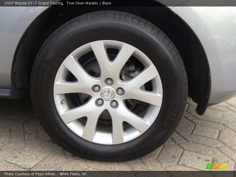 True Silver Metallic / Black 2007 Mazda CX-7 Grand Touring