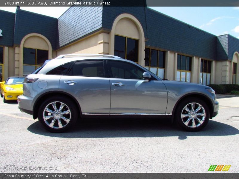 Diamond Graphite Metallic / Wheat 2008 Infiniti FX 35 AWD