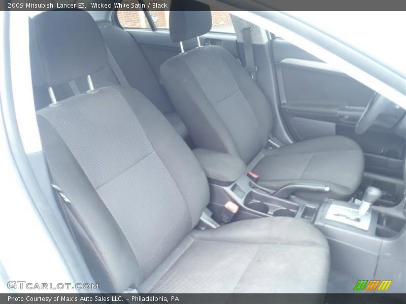 Wicked White Satin / Black 2009 Mitsubishi Lancer ES