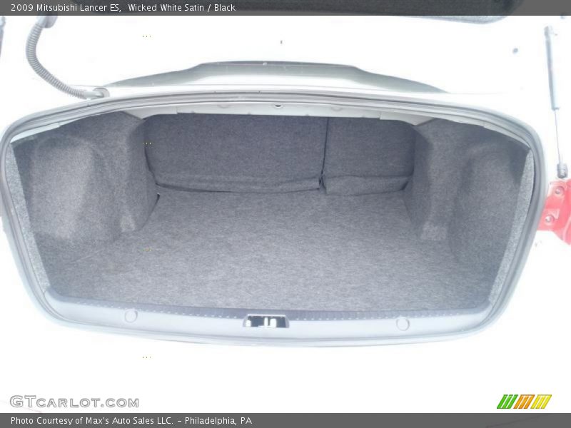 Wicked White Satin / Black 2009 Mitsubishi Lancer ES