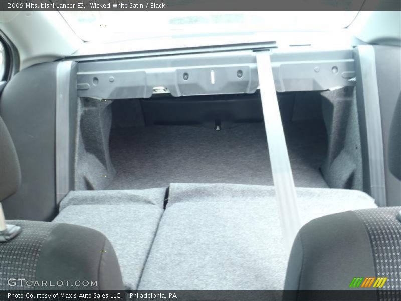 Wicked White Satin / Black 2009 Mitsubishi Lancer ES