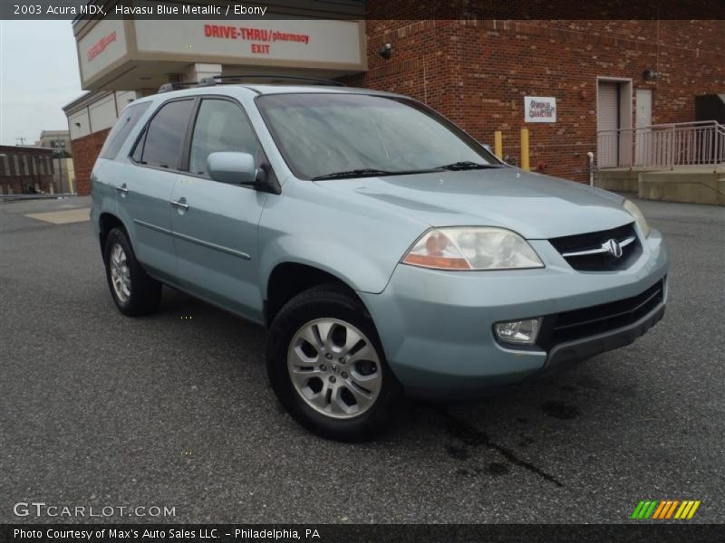 Havasu Blue Metallic / Ebony 2003 Acura MDX