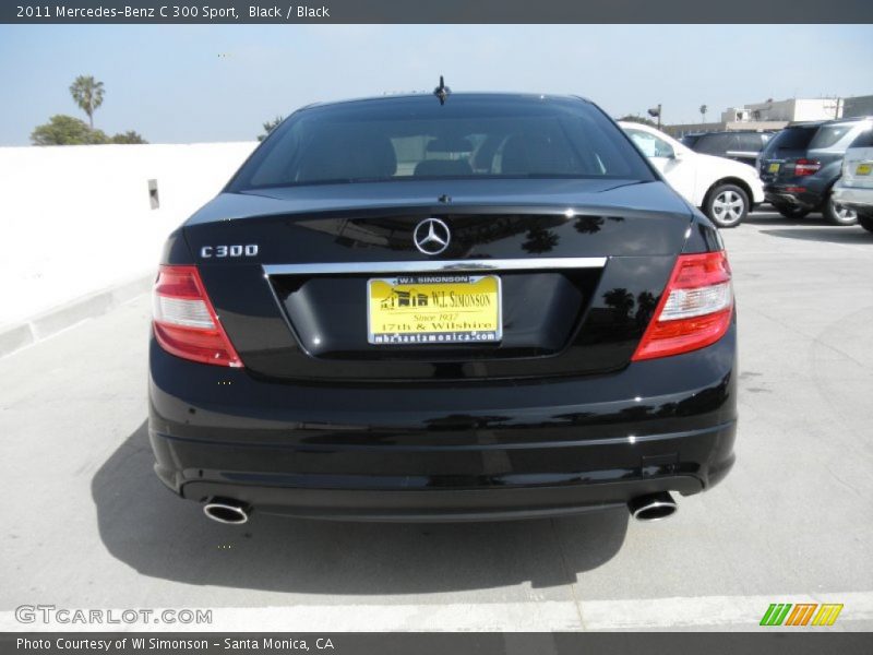 Black / Black 2011 Mercedes-Benz C 300 Sport