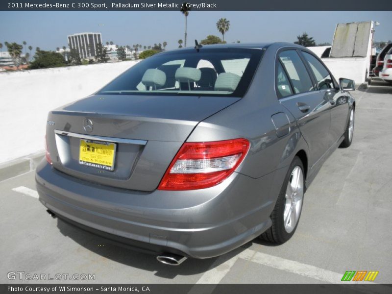 Palladium Silver Metallic / Grey/Black 2011 Mercedes-Benz C 300 Sport